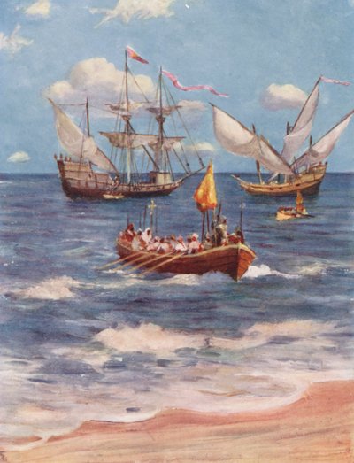Vasco da Gama landet in Kalikut von Allan Stewart