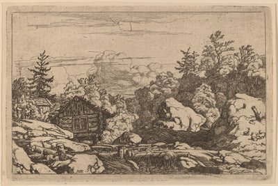 Häuser am Ufer von Allart van Everdingen