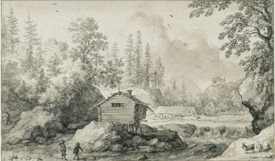 Nordische Landschaft von Allart van Everdingen