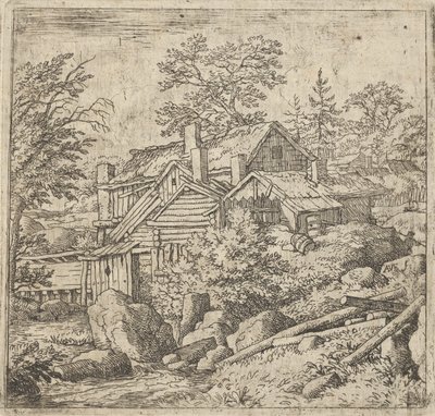 Das Dorf am Berghang von Allart van Everdingen