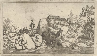Der Reiter auf der Steinbrücke von Allart van Everdingen