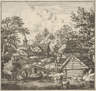 Das Entladen der Barke, 17. Jahrhundert von Allart van Everdingen