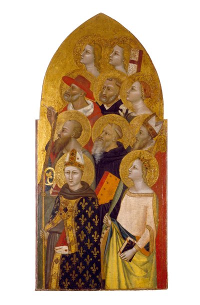 Heilige und Engel, ca. 1360-70 von Allegretto Nuzi