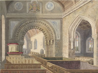 Innenraum der Longdon Kirche von Allen Edward Everitt