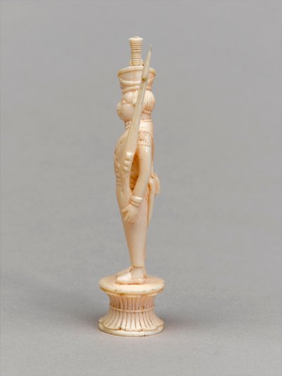 Weißer Bauer, Schachfigur, Indien, um 1820 von Allen Edward Everitt