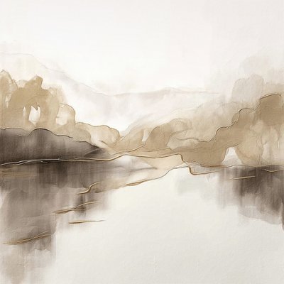 Abstrakte Bergreflexionen von Alma