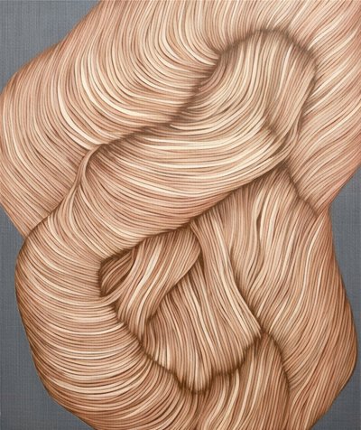 Fließende abstrakte Stränge von Alma