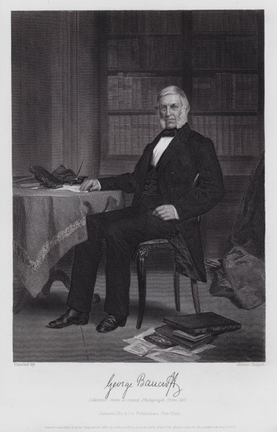 George Bancroft (Gravur) von Alonzo (after) Chappel