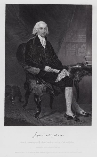James Madison (Gravur) von Alonzo (after) Chappel