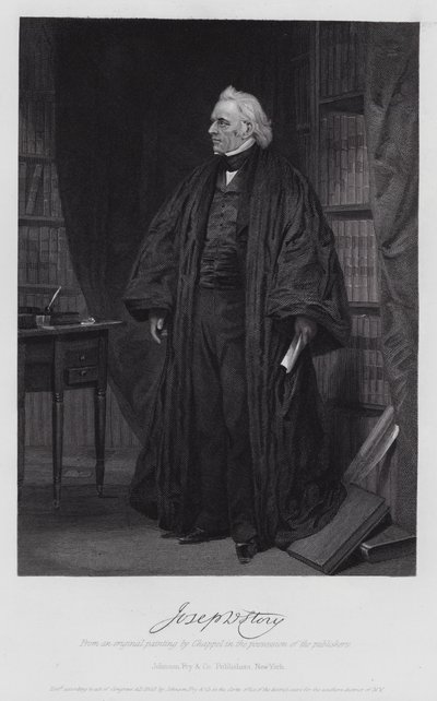 Joseph Story (Gravur) von Alonzo (after) Chappel