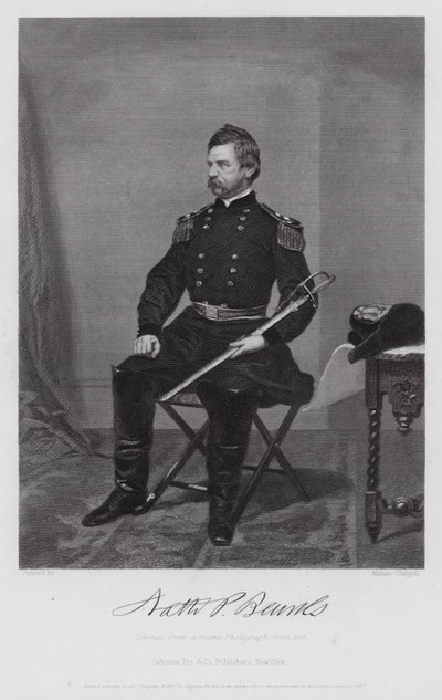 Nathaniel Prentiss Banks (Gravur) von Alonzo (after) Chappel