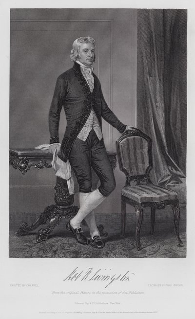 Robert R. Livingston (Gravur) von Alonzo (after) Chappel