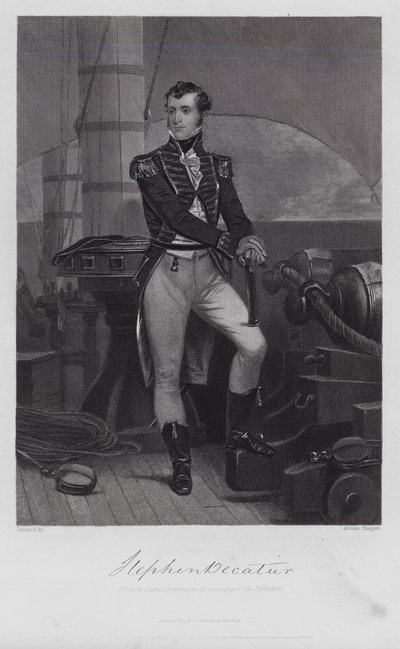 Stephen Decatur (Gravur) von Alonzo (after) Chappel