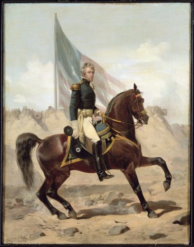 General Andrew Jackson in der Schlacht von New Orleans von Alonzo Chappel