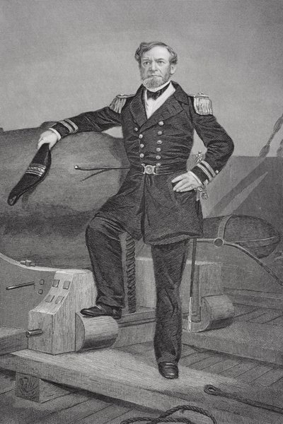 Porträt von Admiral Andrew Hull Foote (1806-63) von Alonzo Chappel
