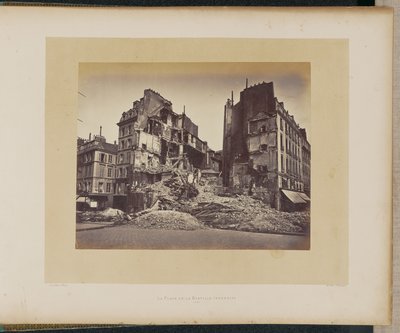 Der Platz der Bastille in Flammen. von Alphonse J. Liébert