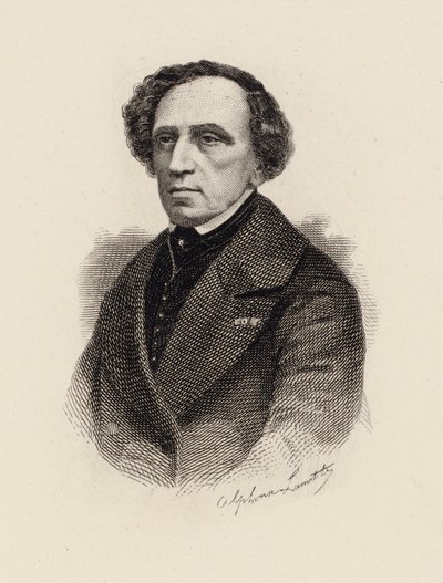Porträt des Komponisten Giacomo Meyerbeer 1791-1864, 1875 von Alphonse Lamotte