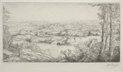 Ein Tal in Burgund von Alphonse Legros