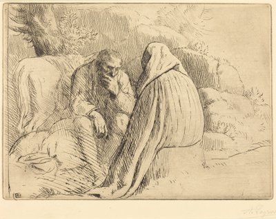 Bohemien-Lager von Alphonse Legros