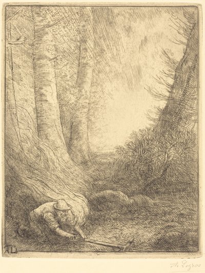 Grasverbrennung von Alphonse Legros