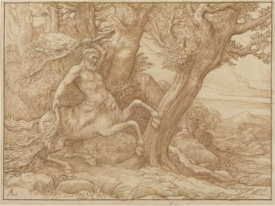 Zentaur mit Zweigen von Alphonse Legros