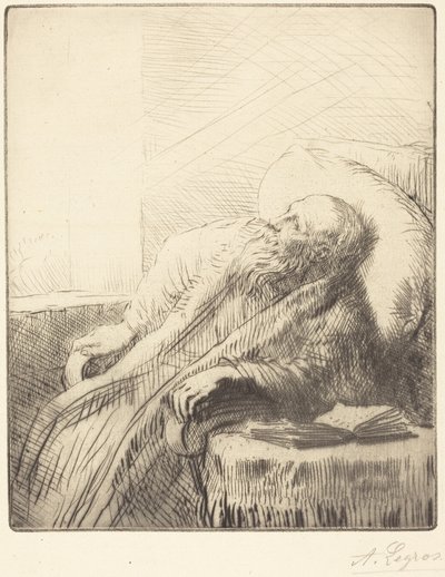 Der Genesende (Le convalescent) von Alphonse Legros