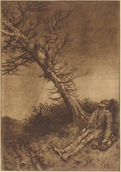 Tod des Vagabunden von Alphonse Legros