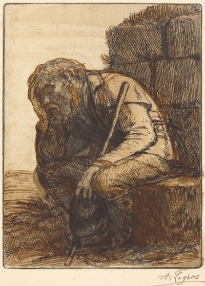 Verzweifelter Mann von Alphonse Legros