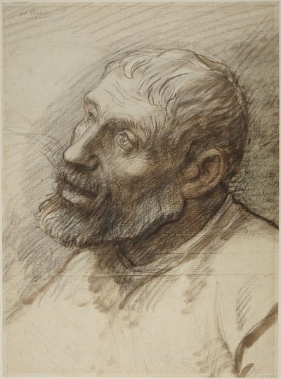 Kopf eines bärtigen Mannes von Alphonse Legros
