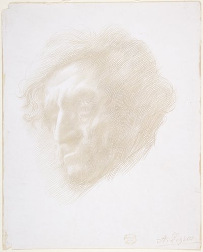 Kopf eines Mannes von Alphonse Legros