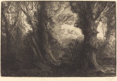 Im Wald von Conteville Dans la forêt de Conteville von Alphonse Legros