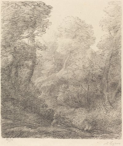 Landschaft: Morgennebel von Alphonse Legros