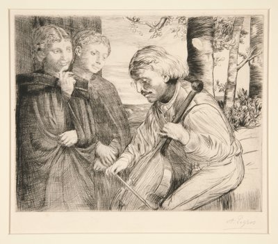 Le Joueur de Voile von Alphonse Legros