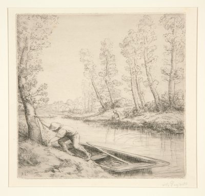 Der Morgen am Fluss von Alphonse Legros