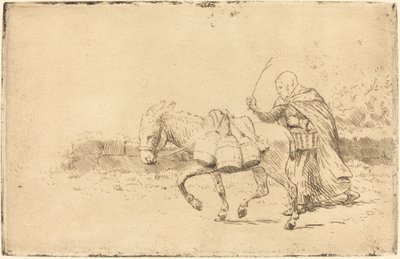 Milchmädchen von Boulogne, 1. Platte von Alphonse Legros