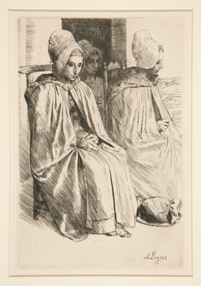 Bäuerinnen in der Umgebung von Boulogne von Alphonse Legros