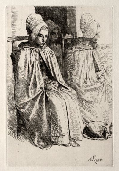 Bäuerin in der Nähe von Boulogne von Alphonse Legros