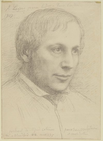 Porträtkopf von Alfred Stevens von Alphonse Legros