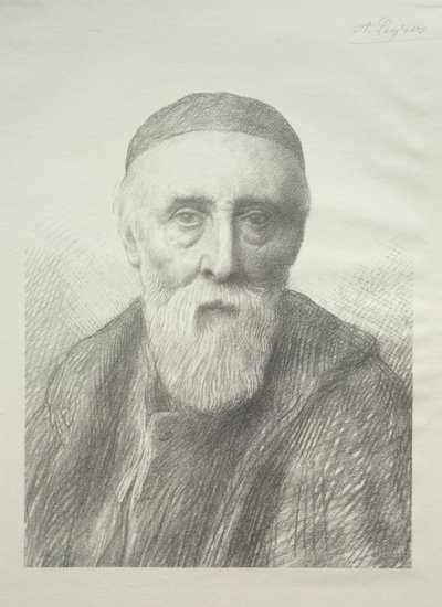 Porträt von George Frederic Watts, 2. Platte von Alphonse Legros