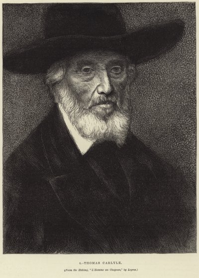Porträt von Thomas Carlyle von Alphonse Legros
