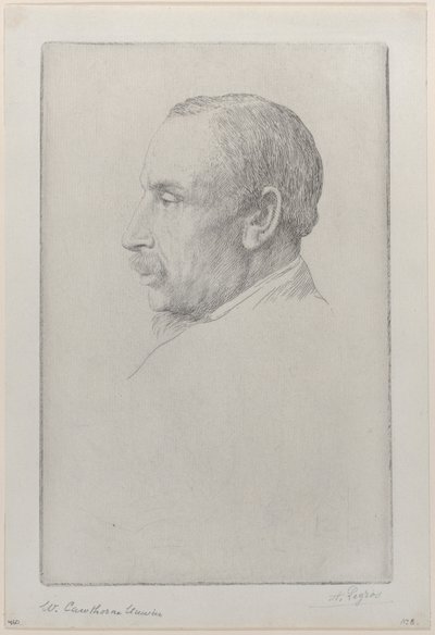 Porträt von William Cawthorne Unwin, 1892 von Alphonse Legros