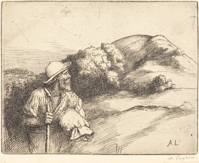 Rückkehr von den Feldern (Le retour des champs) von Alphonse Legros