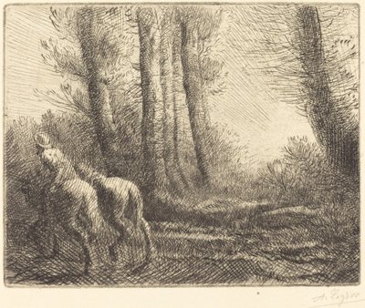 Rückkehr vom Pflügen von Alphonse Legros