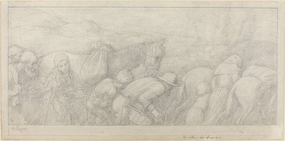 Rückkehr der Bauern von Alphonse Legros