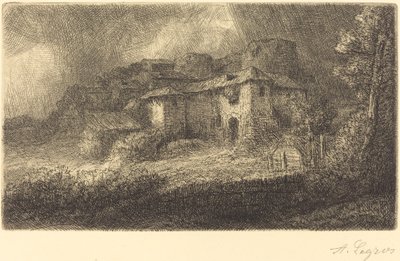 Ruinen eines Schlosses von Alphonse Legros
