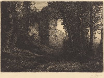 Ruinen eines antiken Aquädukts von Alphonse Legros