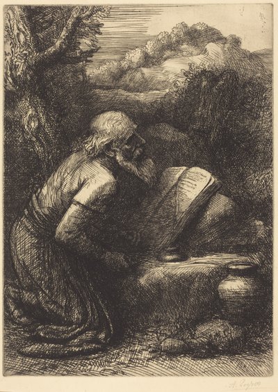 Heiliger Hieronymus, 2. Platte von Alphonse Legros