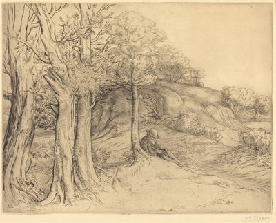 Einsamkeit (Solitude (Paysage)) von Alphonse Legros