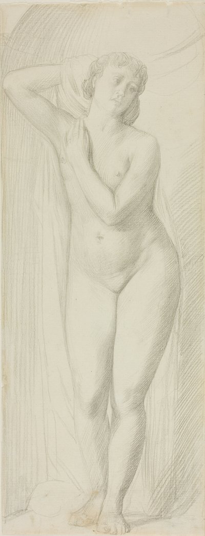 Stehender weiblicher Akt von Alphonse Legros