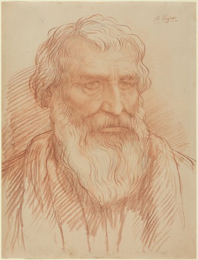 Studie eines Kopfes von Alphonse Legros